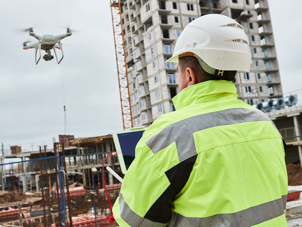 security guards at construction site