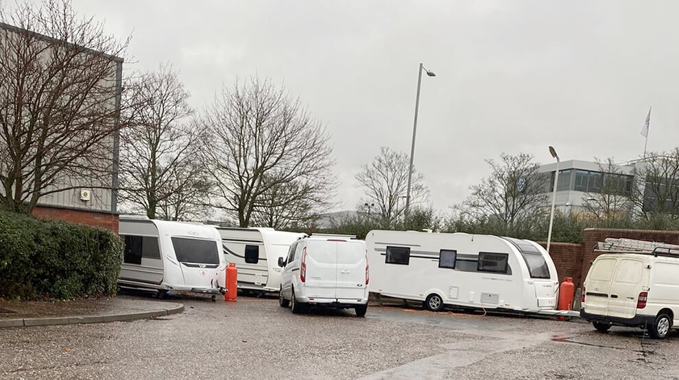 Evict Travellers from private land
