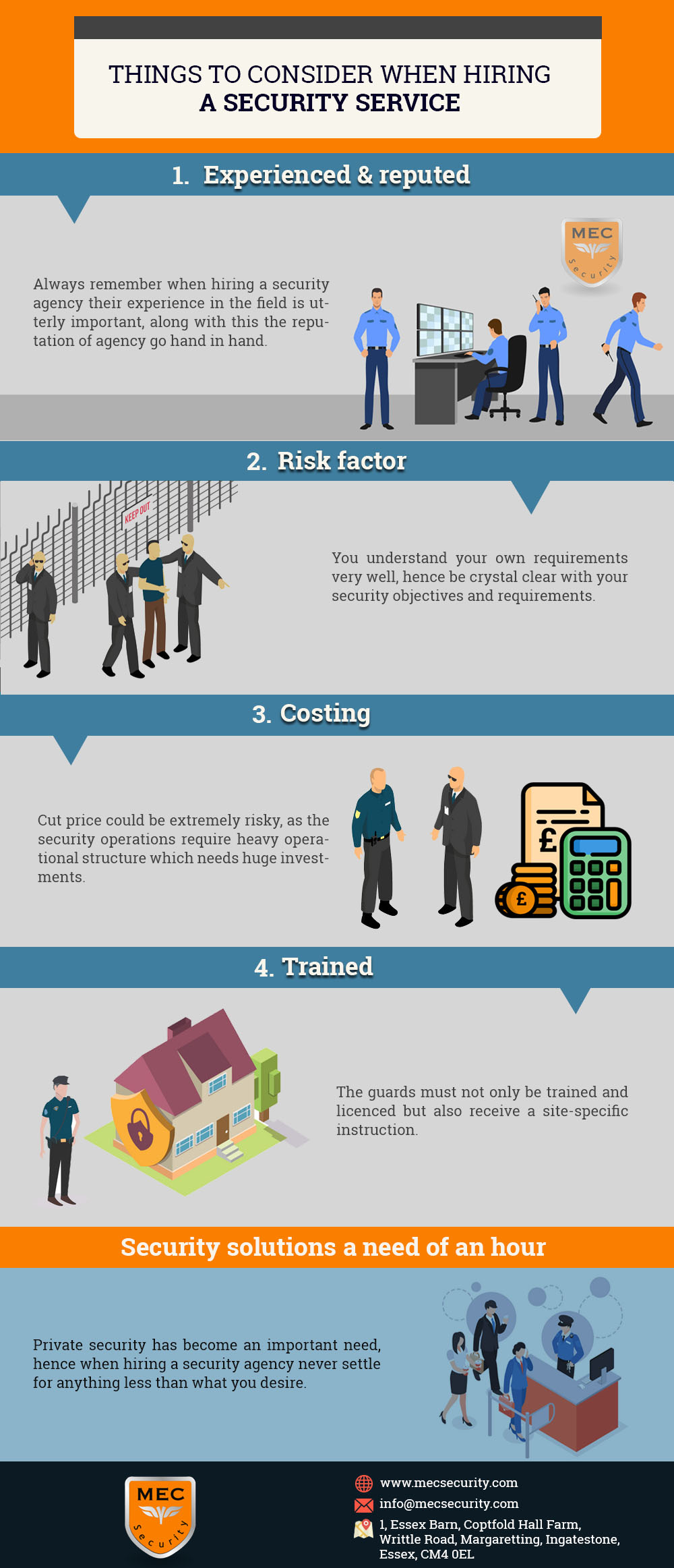 THINGS TO CONSIDER WHEN HIRING A SECURITY SERVICE