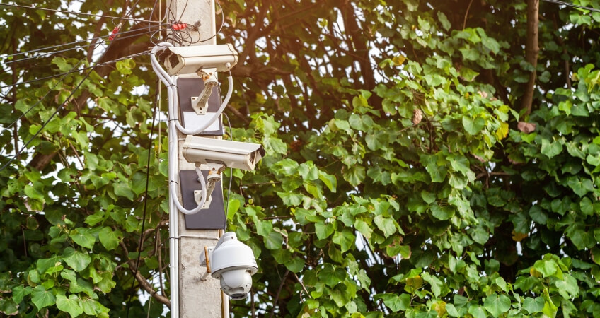 Security camera wiring