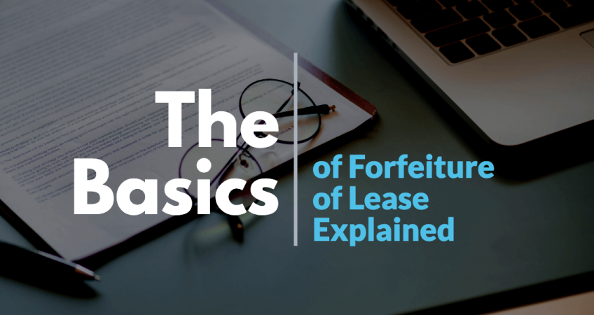 basics-of-forfeiture-of-lease